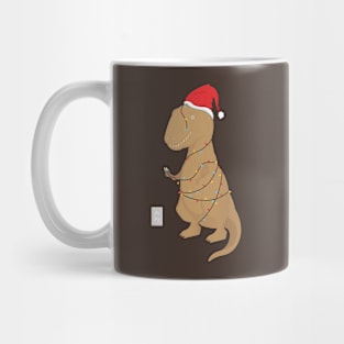 Funny Christmas Trex Tree Rex Mug